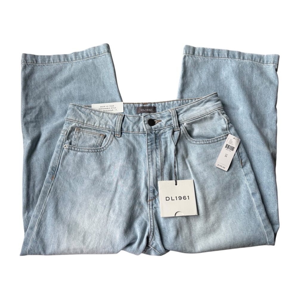 Anthropologie DL1961 Hepburn High-Rise Cropped Wide-Leg Jean NWT Size 26 - Picture 5 of 15